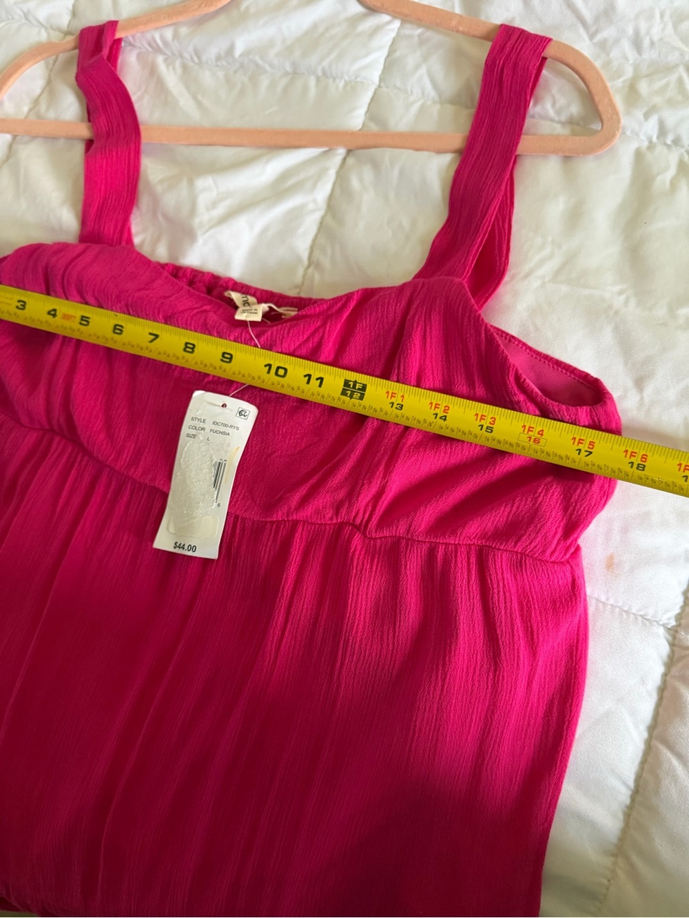 Moa Moa Hot Pink Tiered Maxi Sundress - Picture 5 of 7